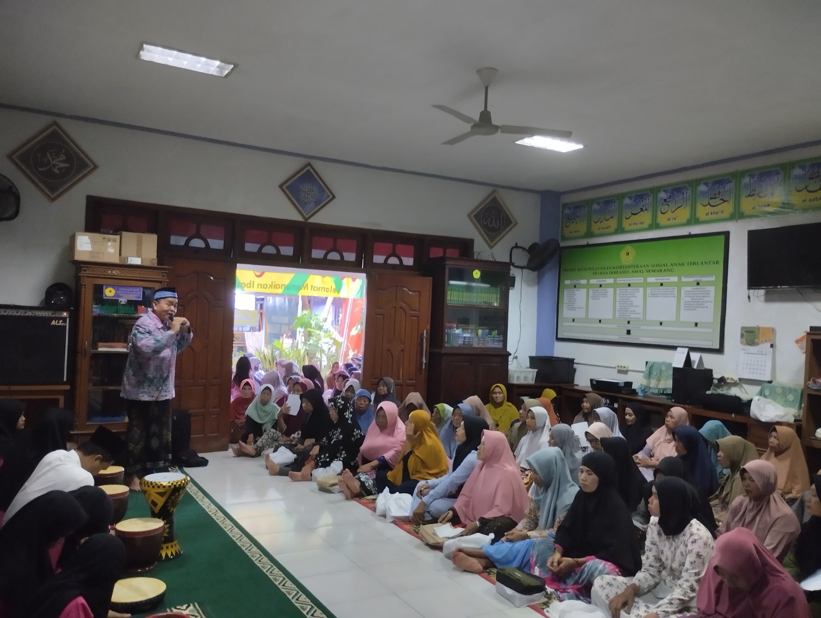 donatur bersilaturahmi di panti asuhan